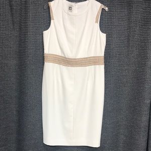 ANNE KLEIN Off White Dress (fully lined)